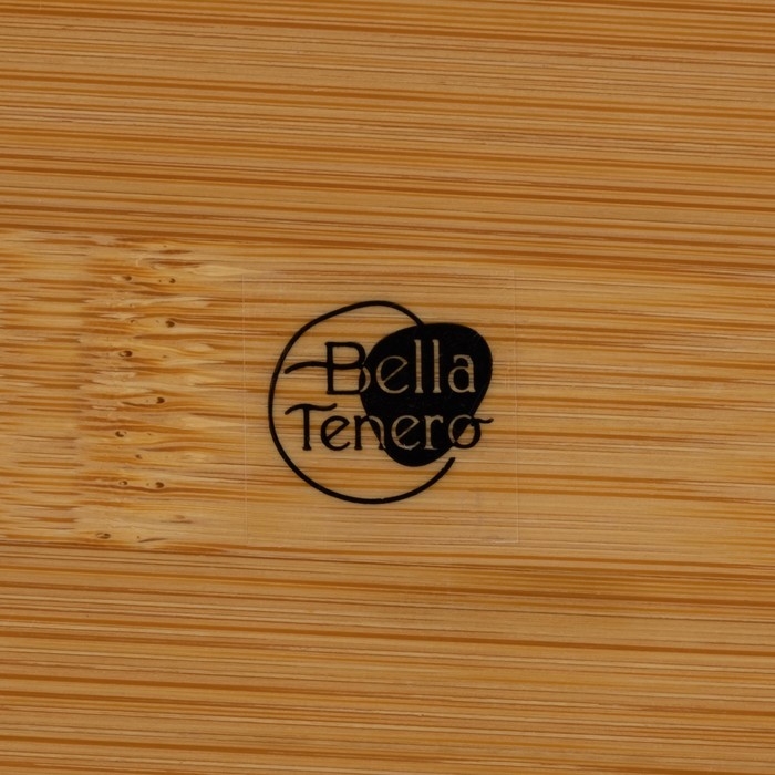 Набор фарфоровый для специй на бамбуковой подставке BellaTenero &laquo;Заяц с морковкой&raquo;, 2 предмета: солонка 50 мл, перечница 40 мл, цвет белый