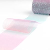 Фатин с глиттером &laquo;Радуга&raquo;, 7,5 см, 11 &plusmn; 1 г/кв.м, 9 &plusmn; 0,5 м, цвет сиреневый №2