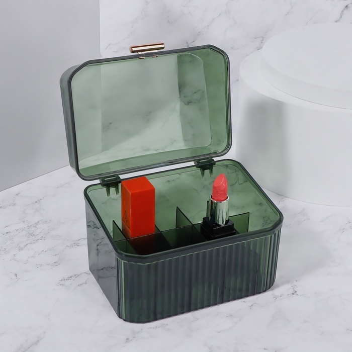 Органайзер для хранения &laquo;GREEN&raquo;, 15 секций, 14 &times; 10,5 см, цвет зелёный