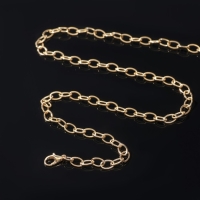 Цепочка с карабином L=50 см, 7×5×1 мм, (набор 5 шт.) СМ-1935, цвет золото Цепочка с карабином L=50 см, 7×5×1 мм, (набор 5 шт.) СМ-1935, цвет золото