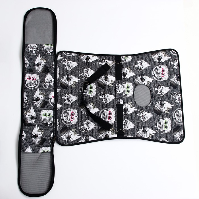 Сумка - переноска для животных Сумка - переноска для животных "Зимние коты", размер L, 53 х 21 х 29 см