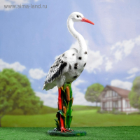 Садовая фигура "Аист на станине" 27х42х83см Садовая фигура "Аист на станине" 27х42х83см