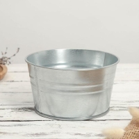 Кашпо оцинкованное, 1,5 л, ГОСТ Кашпо оцинкованное, 1,5 л, ГОСТ