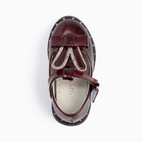 Сандалии для девочки, цвет бордовый, размер 25