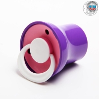 Соска - пустышка латексная классическая &laquo;Ягодка&raquo;, от 0 мес., с колпачком, цвет МИКС