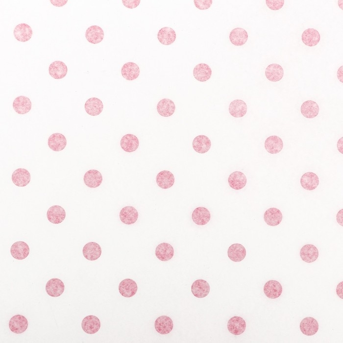 Бумага силиконизированная &laquo;Горох&raquo;, малиновый, 0,38 х 5 м