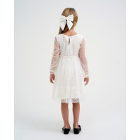 Платье для девочки KAFTAN, размер 32 (110-116 см), белый Платье для девочки KAFTAN, размер 32 (110-116 см), белый