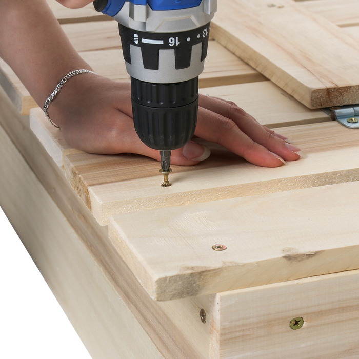 Песочница детская деревянная, с крышкой, 100 × 100 × 18 см, без покраски, лавочки (2 шт.), Greengo Песочница детская деревянная, с крышкой, 100 × 100 × 18 см, без покраски, лавочки (2 шт.), Greengo