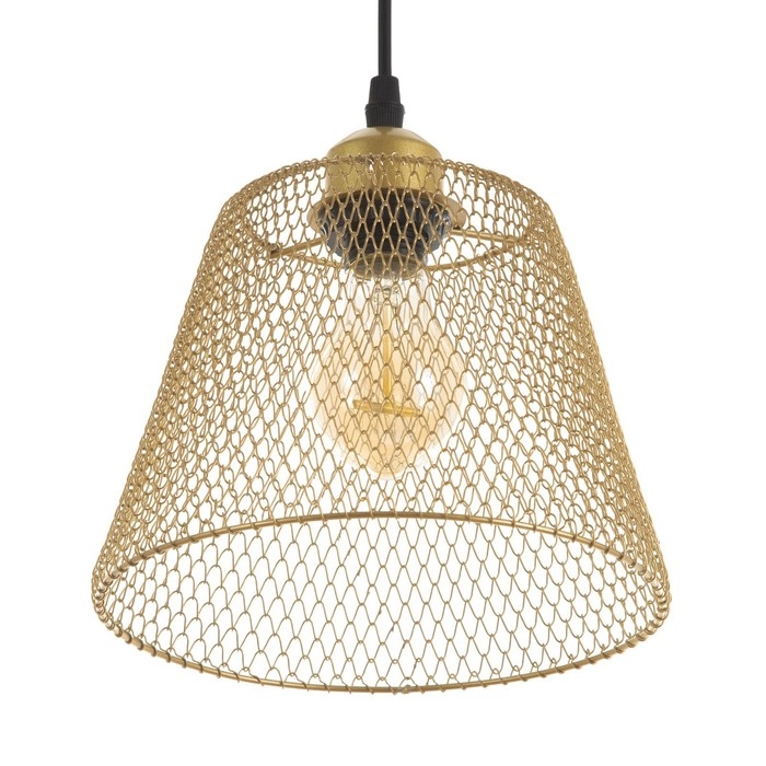 Светильник BayerLux "Фиш" Е27 40Вт золото  20х20х16-116см