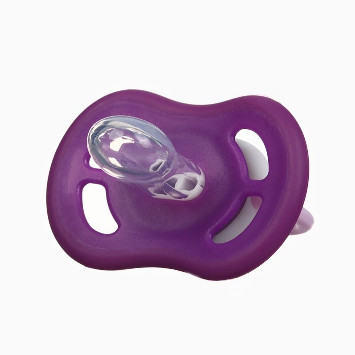 Соска - пустышка анатомическая &laquo;Пингвинчик&raquo;, +6 мес., цвет фиолетовый