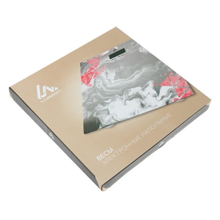 Весы напольные Luazon LVE-005 Весы напольные Luazon LVE-005 "Узор", электронные, до 180 кг, 2хAАА (не в комплекте)