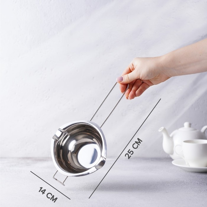 Миска из нержавеющей стали для водяной бани Hanna Kn&ouml;vell, 470 мл, 14&times;6,3 см