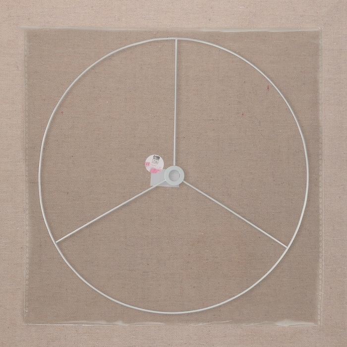 Основа для плетения торшера «Круг», металлическая, d = 50/50, 4 см, цвет белый Основа для плетения торшера «Круг», металлическая, d = 50/50, 4 см, цвет белый