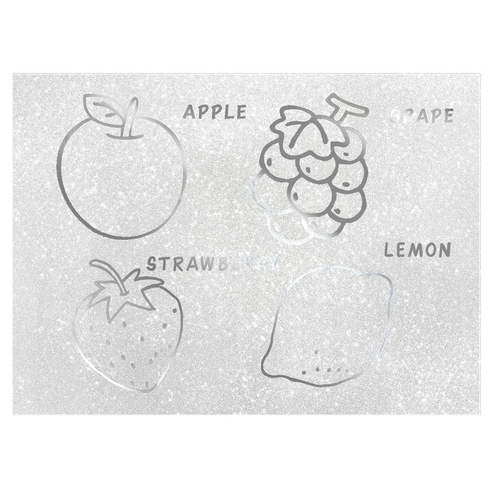 Бумага цветная самоклеящаяся, раскраска, А4, 6 листов, 1 цвет, с блёстками, односторонняя, в пакете, 80 г/м&sup2;, Маша и Медведь