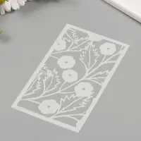 Трафарет фоновый пластик "Маленькие цветы" 12х20 см