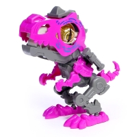 Электронный конструктор динозавр &laquo;Динобот&raquo;, со звуком и подсветкой, на батарейках, цвет МИКС