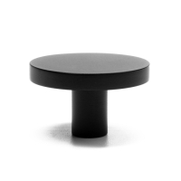 Ручка-кнопка CAPPIO, d=33 мм, h=20 мм., латунь, цвет черный Ручка-кнопка CAPPIO, d=33 мм, h=20 мм., латунь, цвет черный