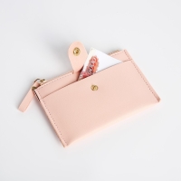 Картхолдер на молнии, цвет розовый Картхолдер на молнии, цвет розовый