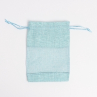 Льняной мешочек для хранения украшений, подарков, трав, 10 х 14 см, набор из 5 штук