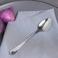 Набор чайных ложек Доляна &laquo;Капля&raquo;, 15 см, 6 шт, цвет серебряный