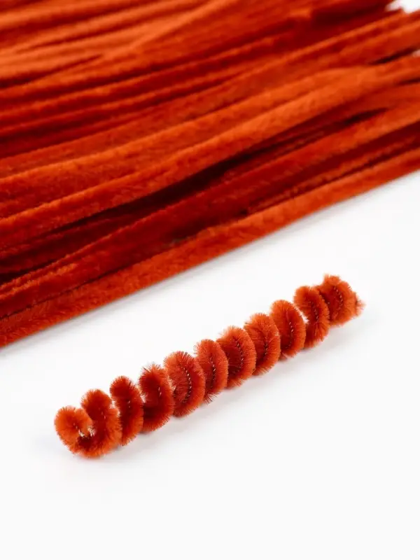 Синельная проволока, набор 100 шт, коричневая, 30 см