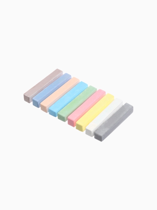 Мелки цветные школьные, набор 20шт "Синий трактор", прямоугольные