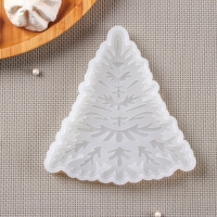 Силиконовый молд &laquo;Узорная ёлка&raquo;, 12,5&times;12 см, цвет прозрачный