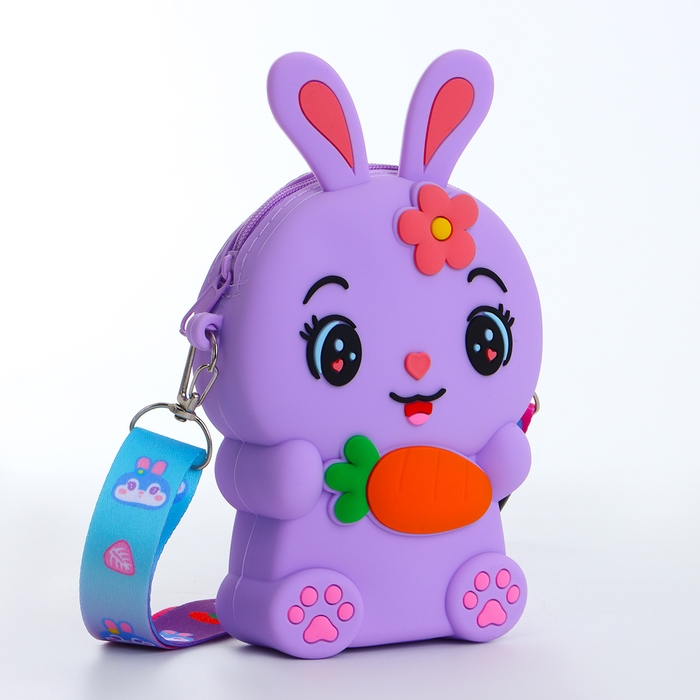 Сумка детская на молнии «Выбражулька», цвет фиолетовый Сумка детская на молнии «Выбражулька», цвет фиолетовый