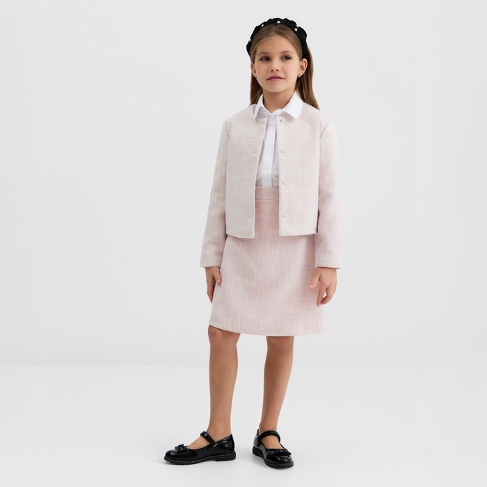 Жакет для девочки, MINAKU :Party Dress, цвет розовый, рост 122 см Жакет для девочки, MINAKU :Party Dress, цвет розовый, рост 122 см