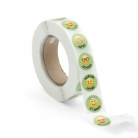 Наклейки в рулоне &laquo;Смайлы-эмоции&raquo; диаметр 1,5 см, 1000 шт.