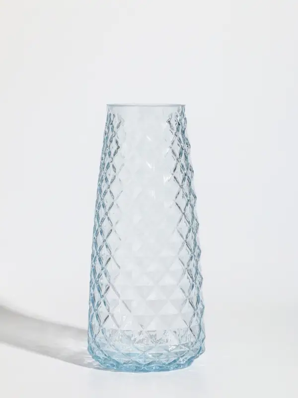 Ваза стекло настольная "Иви" 21,5х9,5х6,5 см, прозрачный