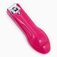 Кусачки-книпсер педикюрные, с пилкой, 7 см, цвет МИКС