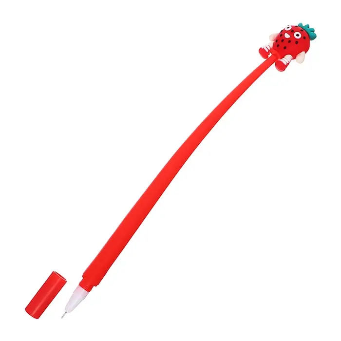 Ручка - прикол гелевая &laquo;Фрукты&raquo;, синий стержень, МИКС