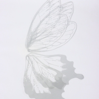 Декор флористический для букетов, "Крылья бабочки", серебро, 50х56 см Декор флористический для букетов, "Крылья бабочки", серебро, 50х56 см