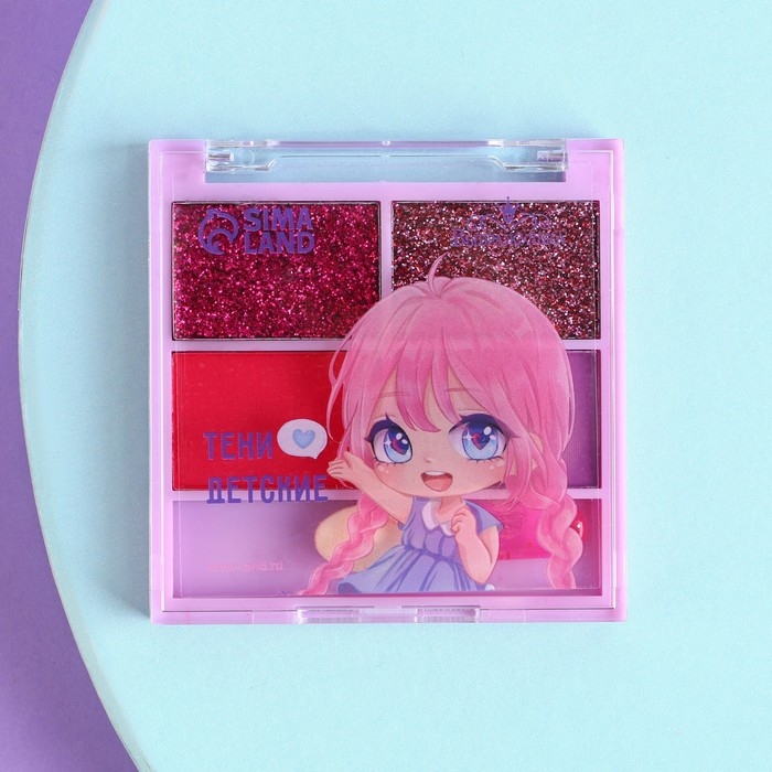 Тени детские &laquo;&lrm;Милота&raquo;&lrm;, 4 цвета