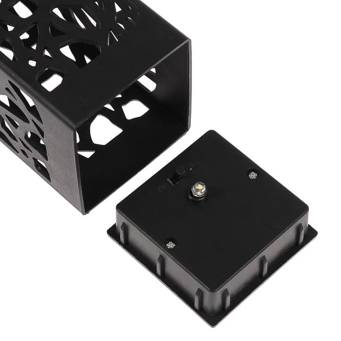 Садовый светильник на солнечной батарее &laquo;Ажурный&raquo;, 6&times;29&times;6 см, 1 LED, свечение белое