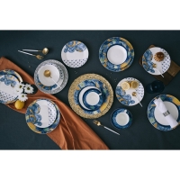 Салатник фарфоровый Доляна &laquo;Звёздная ночь&raquo;, 600 мл, d=15,5 см