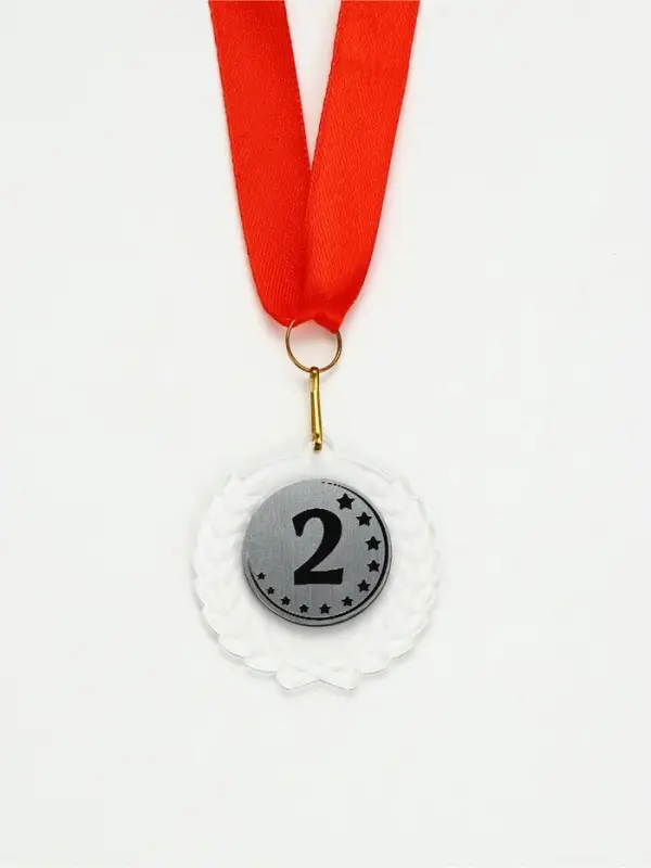 Медаль призовая &laquo;2 место&raquo;, на ленте