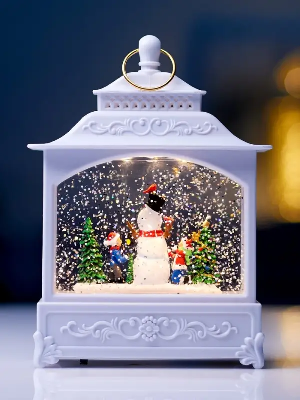 Фигура светодиодная "Снеговик" 5.5х14х19.5 см, 3хААА (не в компл.), музыка, USB, Т/БЕЛЫЙ