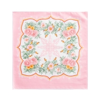 Платки носовые женские Этель "Летний день" 30*30 см, (набор 12 шт), рис. МИКС,100% хлопок