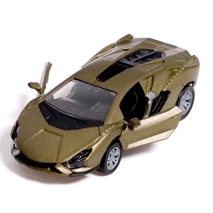 Машина металлическая &laquo;Уличный рейсер&raquo;, инерционная, 1:32, открываются двери, звуковые и световые эффекты, цвет зелёный