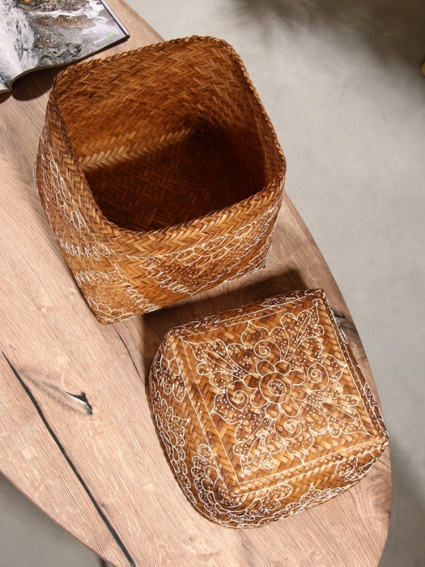 Корзинка плетеная "Морокко" 23х23х30 см