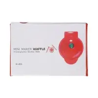 Электровафельница WV-01, 350 Вт, венские вафли, антипригарное покрытие, красная