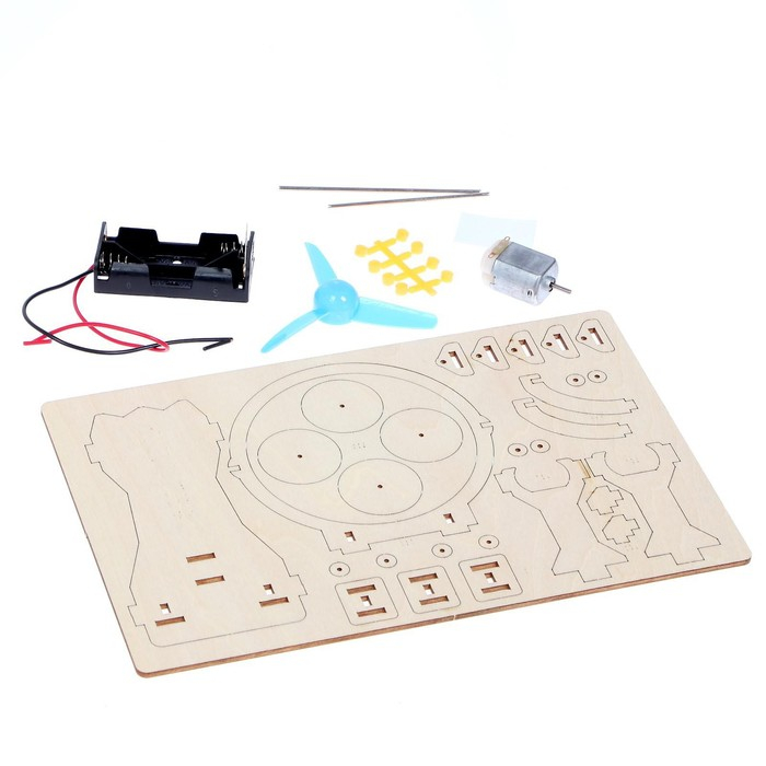Конструктор электронный &laquo;Аэромобиль&raquo;, работает от батареек