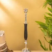 Подсвечник &laquo;Пьедестал&raquo;, латунь, смола, 8.5&times;8.5&times;33 см