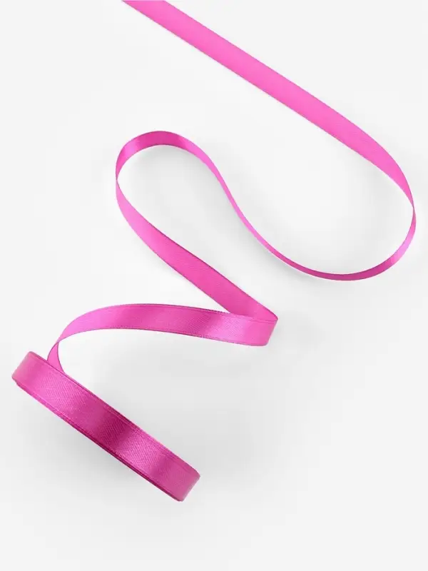 Лента атласная, 12 мм, 23&plusmn;1 м, фиалковая