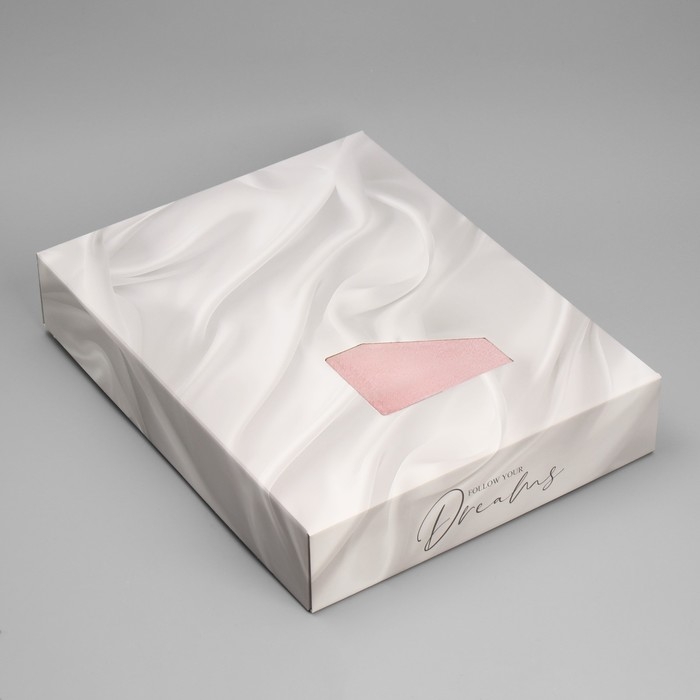 Коробка подарочная под постельное бельё, упаковка, &laquo;Нежный шёлк&raquo;, 47 х 37 х 8.8 см