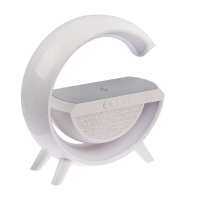 Портативная колонка- ночник BT2301, 5 Вт колонка, 10 W зарядка, 1200 мАч, подсветка, белая Портативная колонка- ночник BT2301, 5 Вт колонка, 10 W зарядка, 1200 мАч, подсветка, белая