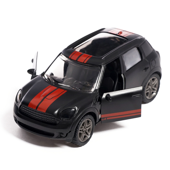 Машина &laquo;Ночные гонки&raquo;, металлическая, инерция, открываются двери, световые и звуковые эффекты, 1:32, цвет чёрный