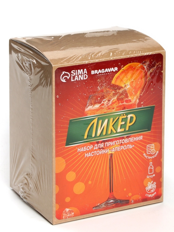 Набор для приготовления настойки «Ликёр: апероль», набор специй, штоф Набор для приготовления настойки «Ликёр: апероль», набор специй, штоф